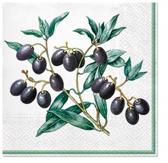 En napkins olives with frame