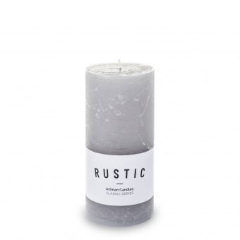 Gray pl gray candle k rustic cylinder large fi7