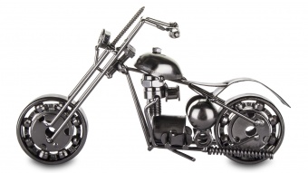 Metal motorcycle en