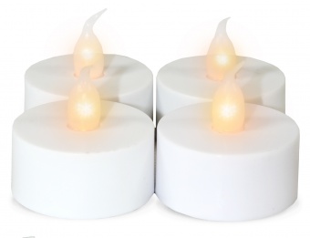 T-light candle set 4pc with batteries