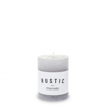 Pl gray candle k rustic small cylinder fi7