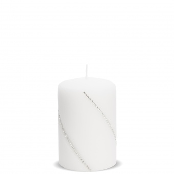 Pl white candle bolero mat small cylinder